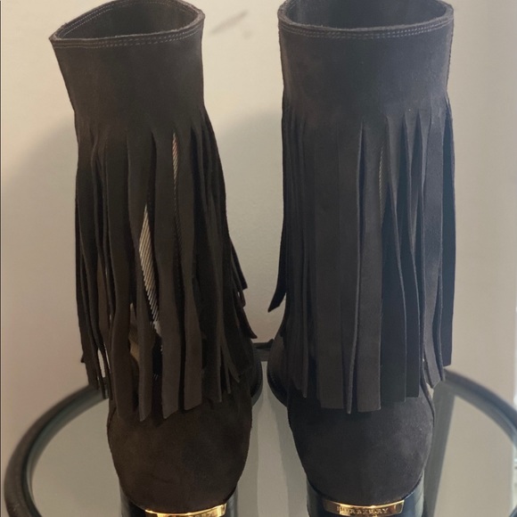 Burberry Suede Tassel Boots - Picture 6 of 7